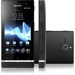 Smartphone Sony ST25A Xperia U, Desbloqueado TIM, Preto -